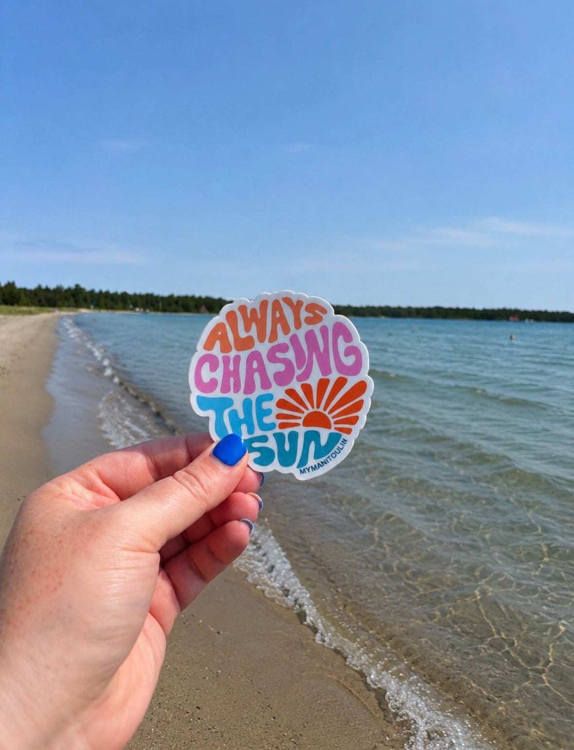 Always Chasing The Sun - Vinyl Sticker